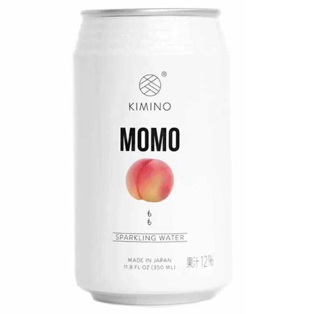 KIMINO SPARKLING WATER MOMO CAN 11.8 FZ/350ML - GOHAN Market