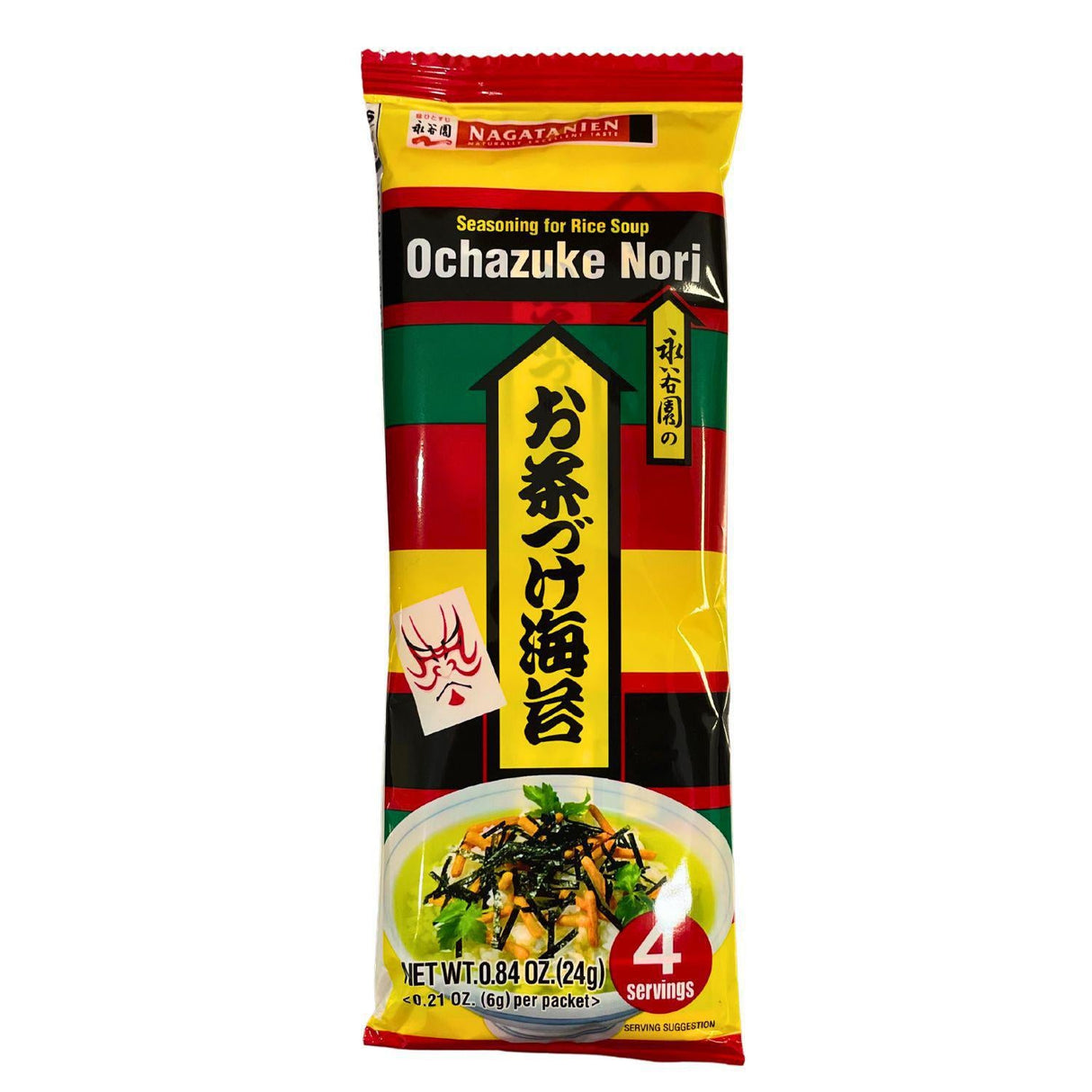 NAGATANIEN OCHAZUKE NORI 0.84OZ/24G X 4PACKS