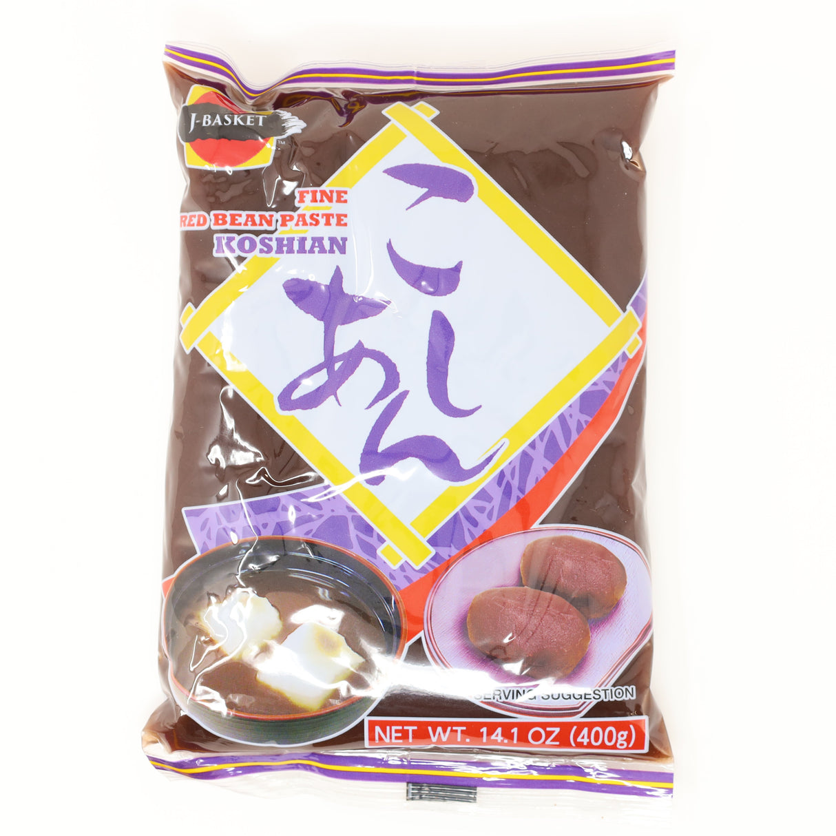 J-BASKET FINE RED BEAN PASTE KOSHIAN 14.1OZ/400G