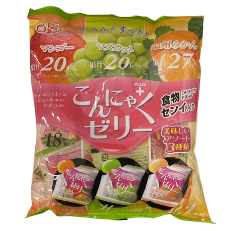 KONNYAKU JELLY MIX MANGO/MUSCAT/MIKAN 18P/101OZ/288G