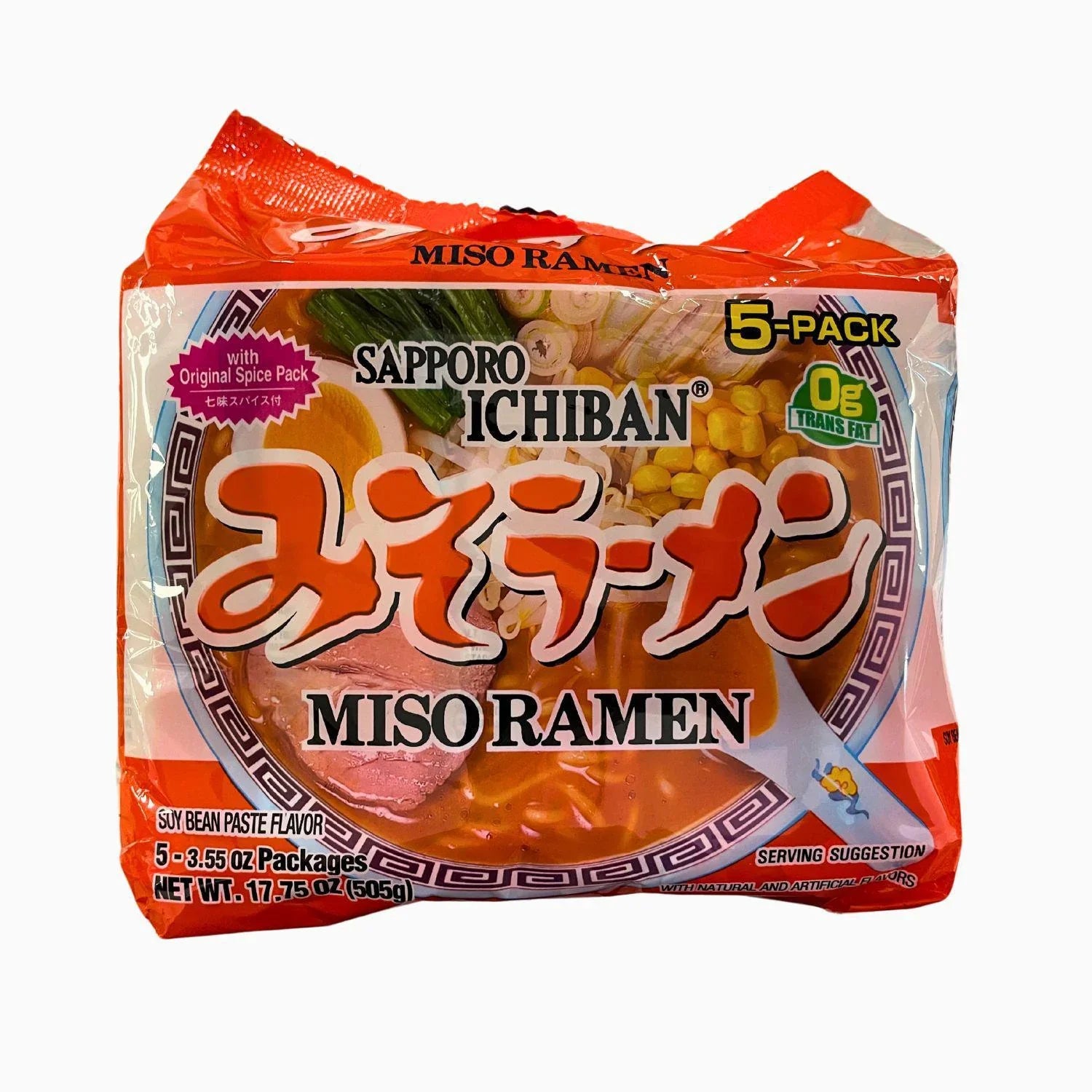 SAPPORO ICHIBAN MISO RAMEN 5PACK 17.75OZ/505G – GOHAN Market