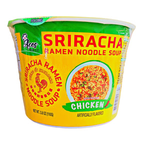 ACES SRIRACHA RAMEN BOWL CHICKEN 3.80OZ