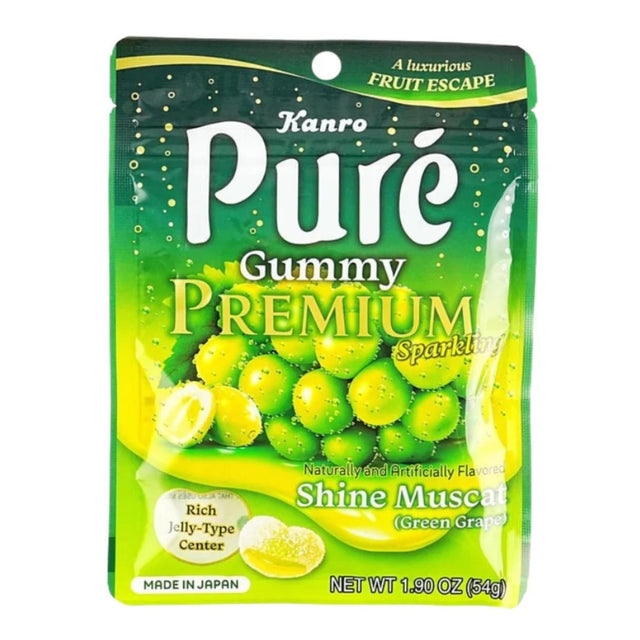 KANRO PURE GUMMY PREMIUM SHINE MUSCAT 1.90OZ/54G - GOHAN Market