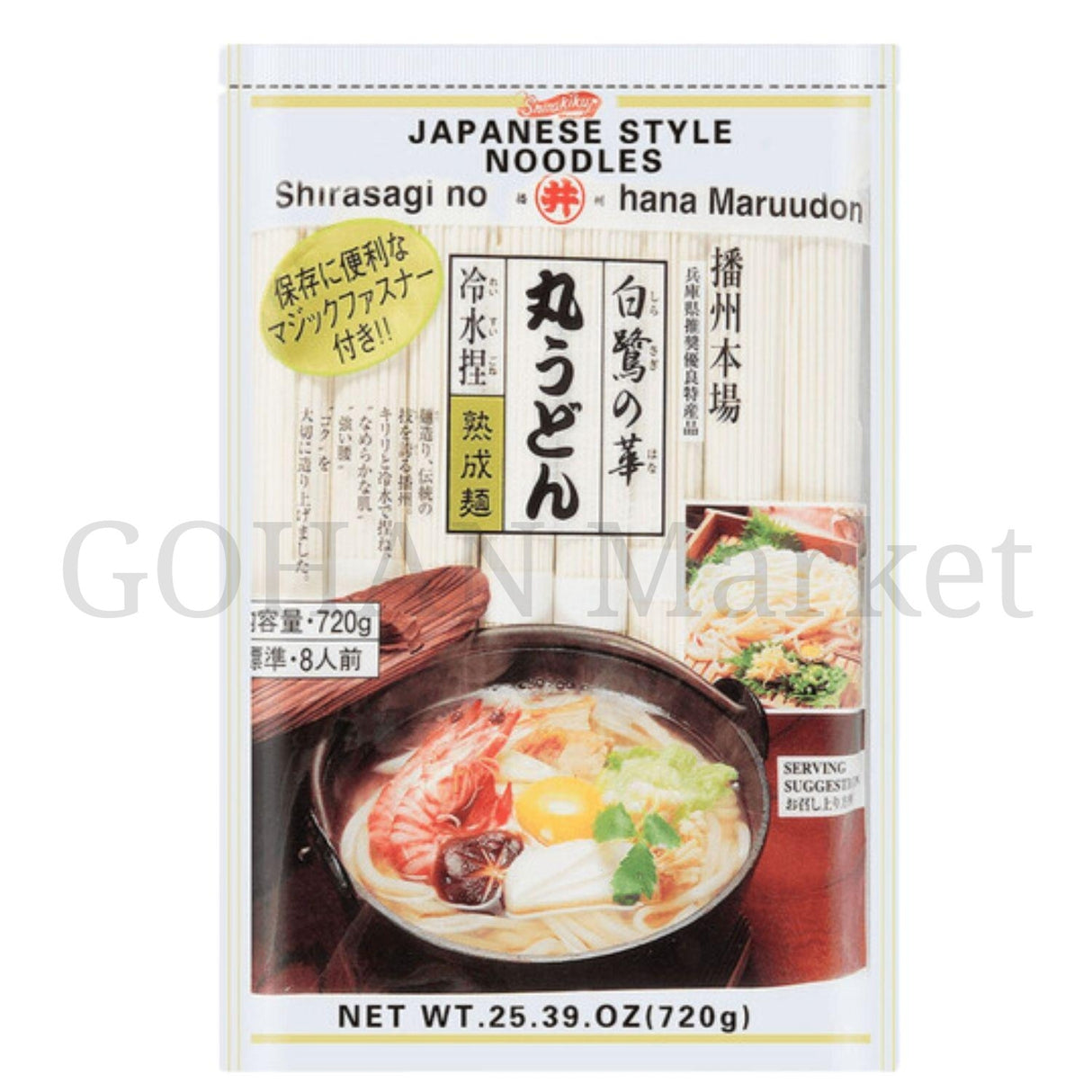 SHIRAKIKU SHIRASAGINOHANA MARU UDON 25.4OZ