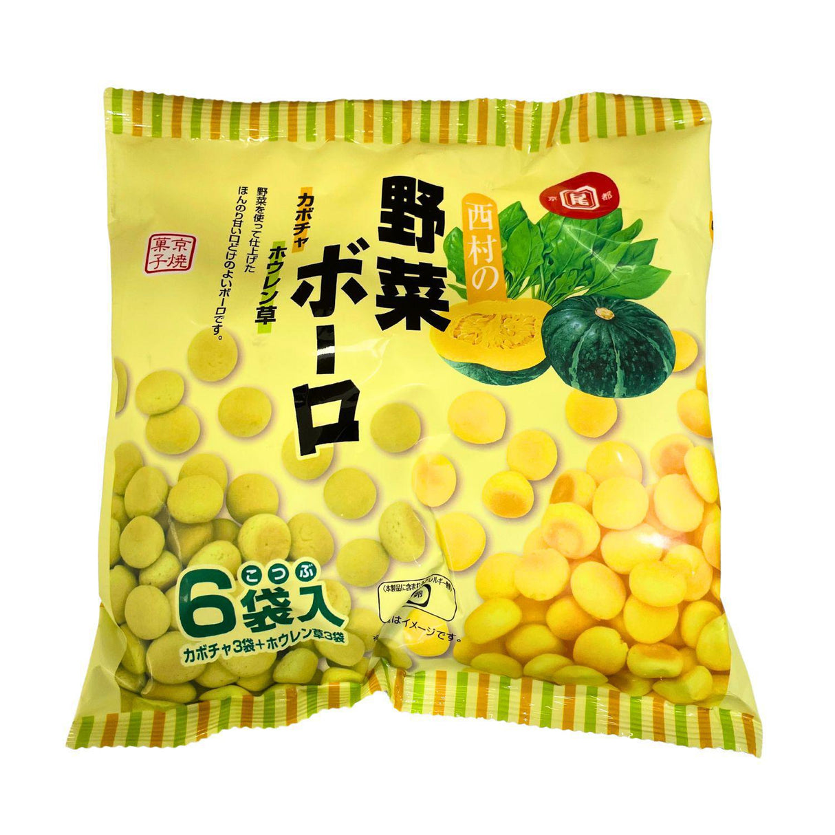 NISHIMURA YASAI BORO KOTSUBU POTATO STARCH CRACKER 6P  4.2OZ/120G