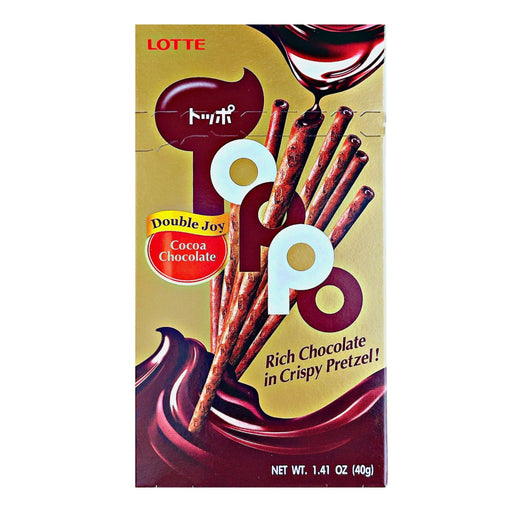 LOTTE Toppo Rich Cocoa Chocolate in Crispy Pretzel 1.41oz/40g - GOHAN Market