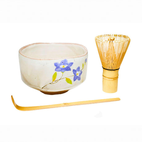 FLOWER - MATCHA BOWL W/BAMBOO WHISK & SCOOP
