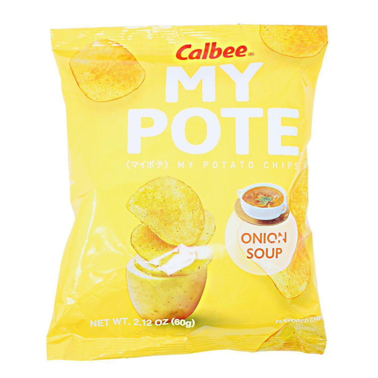 MY POTE MY POTATO CHIPS ONION SOUP 2.12OZ/60G