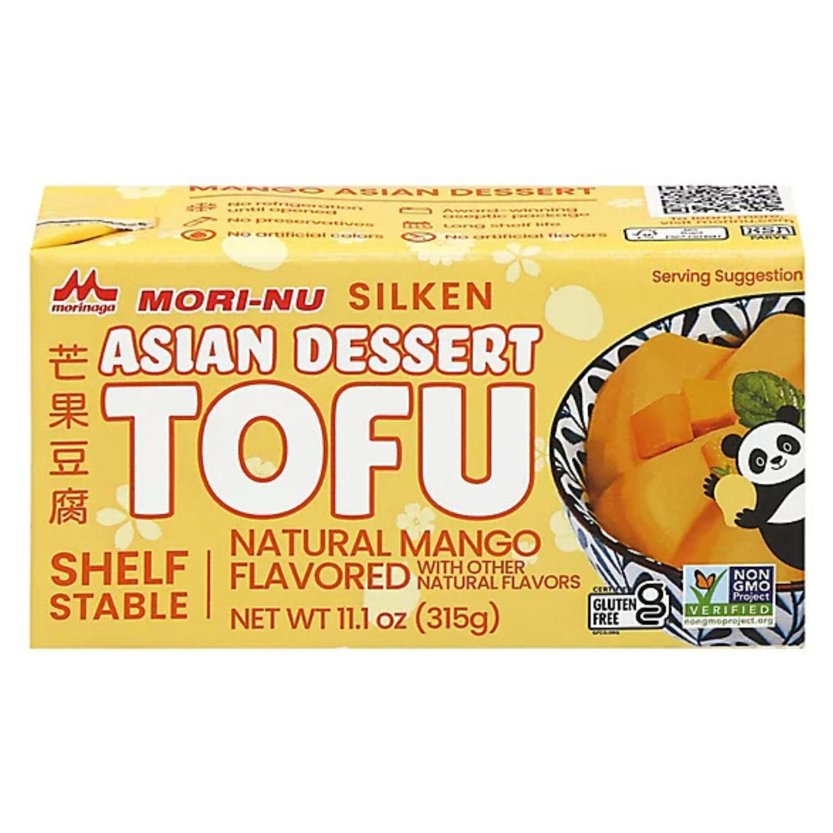 MORI-NU SILKEN ASIAN DESSERT MANGO TOFU  11.1OZ/315G