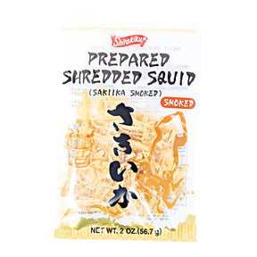 SHIRAKIKU SAKIIKA PREPARED SHREDDED SQUID SMOKED 2OZ/56.7G