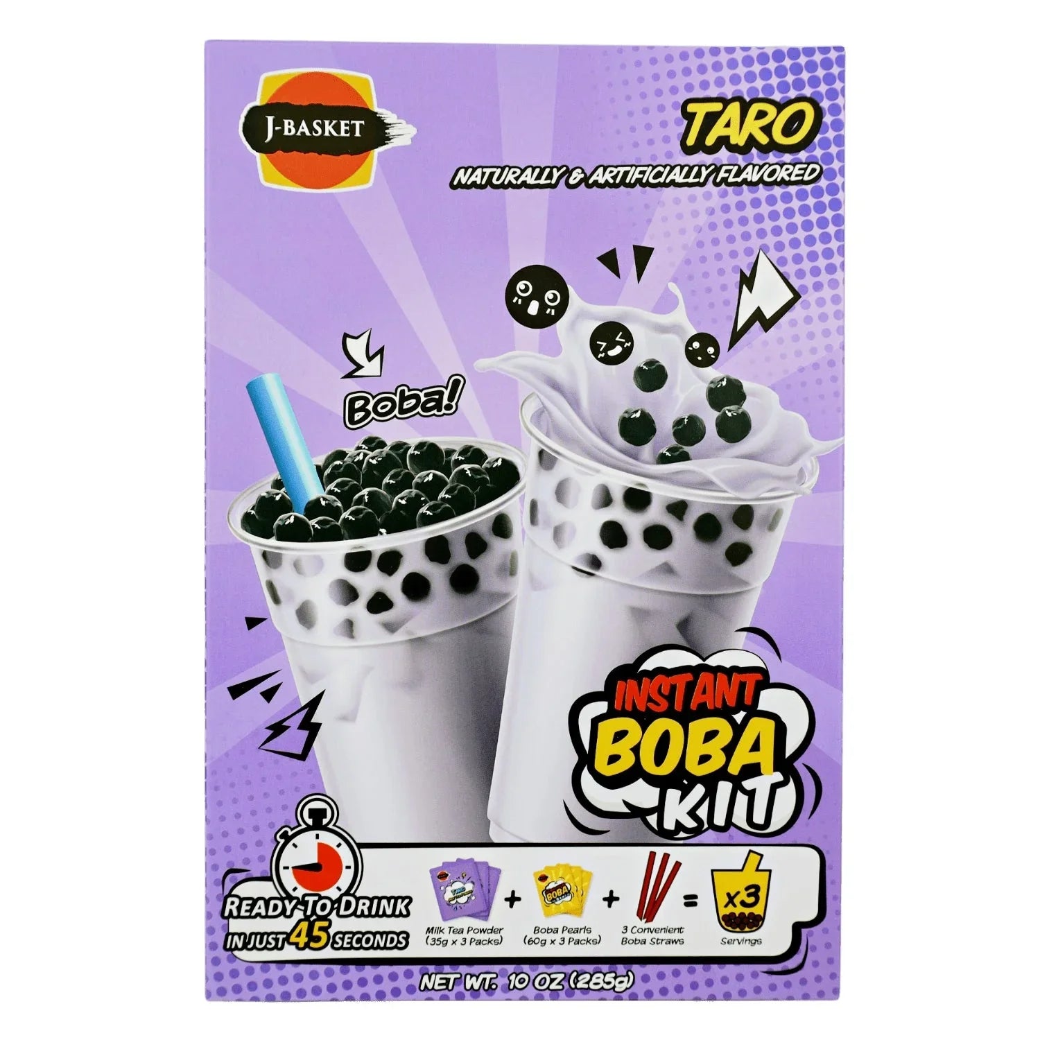J BASKET TARO TEA BOBA KIT 10OZ/285ML 3P – GOHAN Market