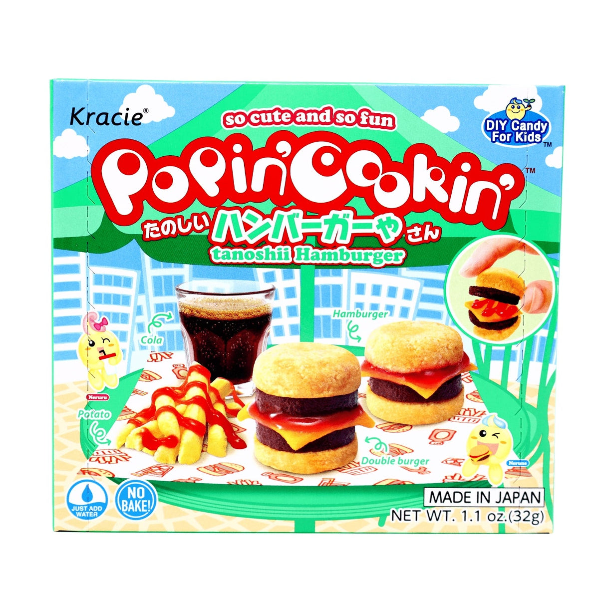 KRACIE POPIN COOKIN TANOSHII HAMBURGER 1.1OZ/32G