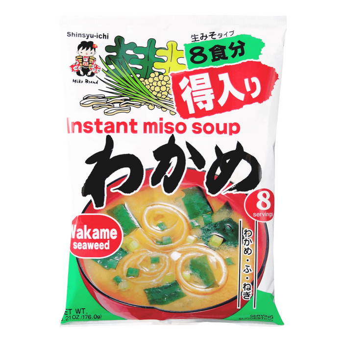 Shinsyu-Ichi Miko Brand Instant Miso Soup Wakame 5.5oz/156g 8servings - GOHAN Market