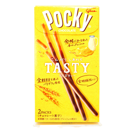 GLICO POCKY TASTY CHOCOLATE CREAM COVERED BISCUIT STICKS 2PACKS 2.65OZ0/75G