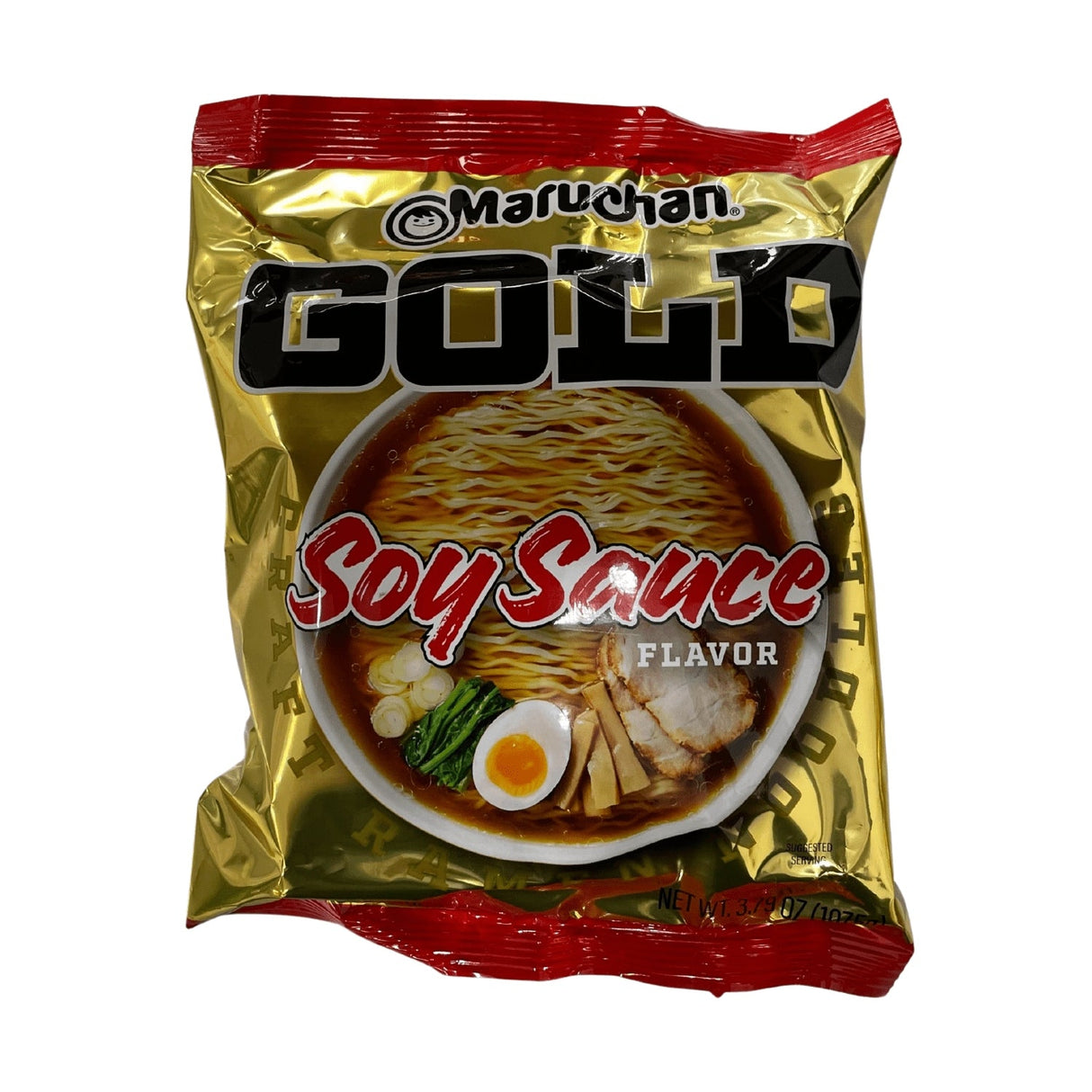 MARUCHAN GOLD SOY SAUCE CRAFT RAMEN NOODLES 3.79OZ/107.5G