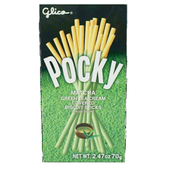 GLICO Pocky Matcha Green Tea Coated Biscuit Sticks 2.47oz/70g