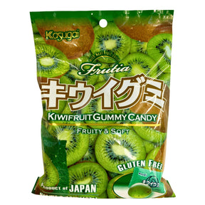KASUGAI FRUTIA KIWIFRUIT GUMMY CANDY GLUTEN FREE 3.77OZ/107G
