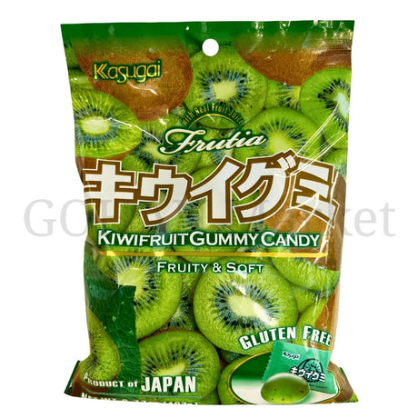 KASUGAI FRUTIA KIWIFRUIT GUMMY CANDY GLUTEN FREE 3.77OZ/107G