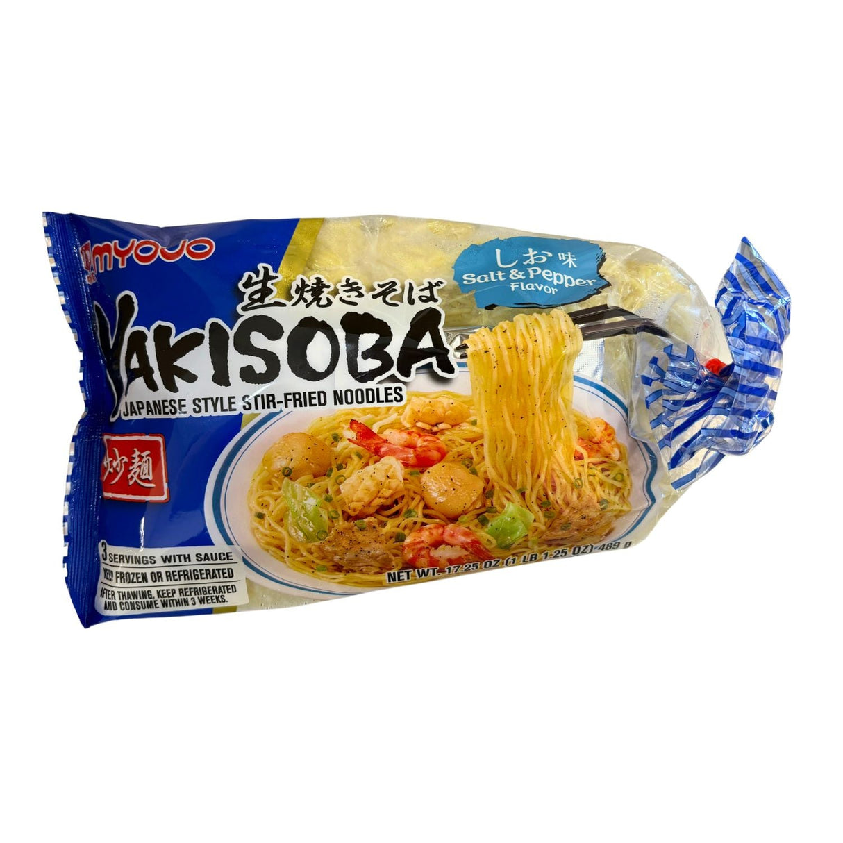 MYOJO NAMA YAKISOBA SALT&PEPPER 3P