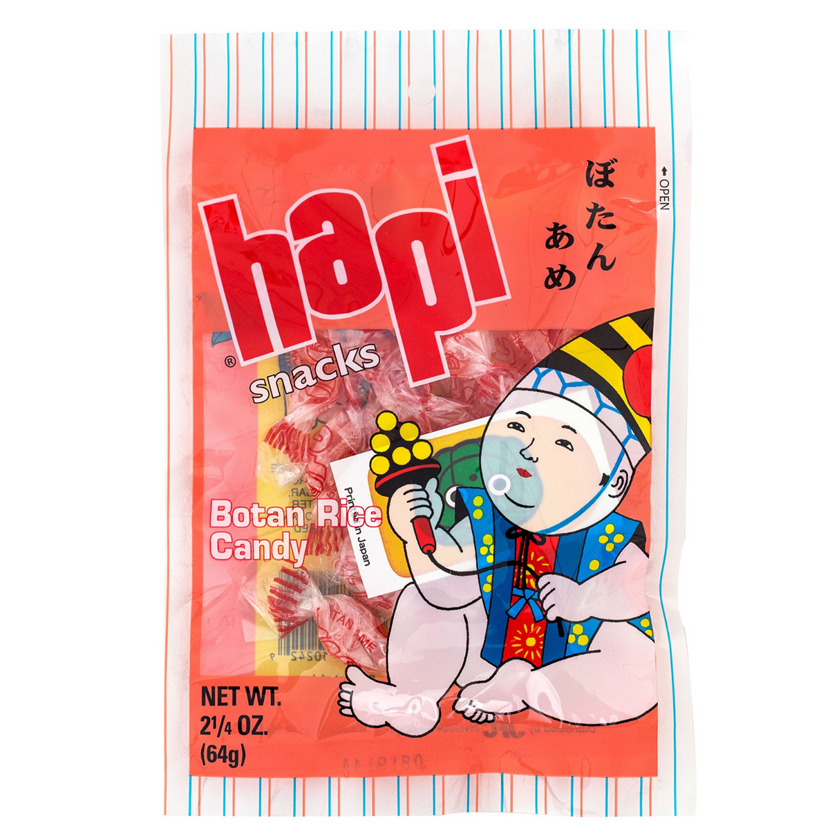 HAPI BOTAN RICE CANDY BAG2.25OZ/64G