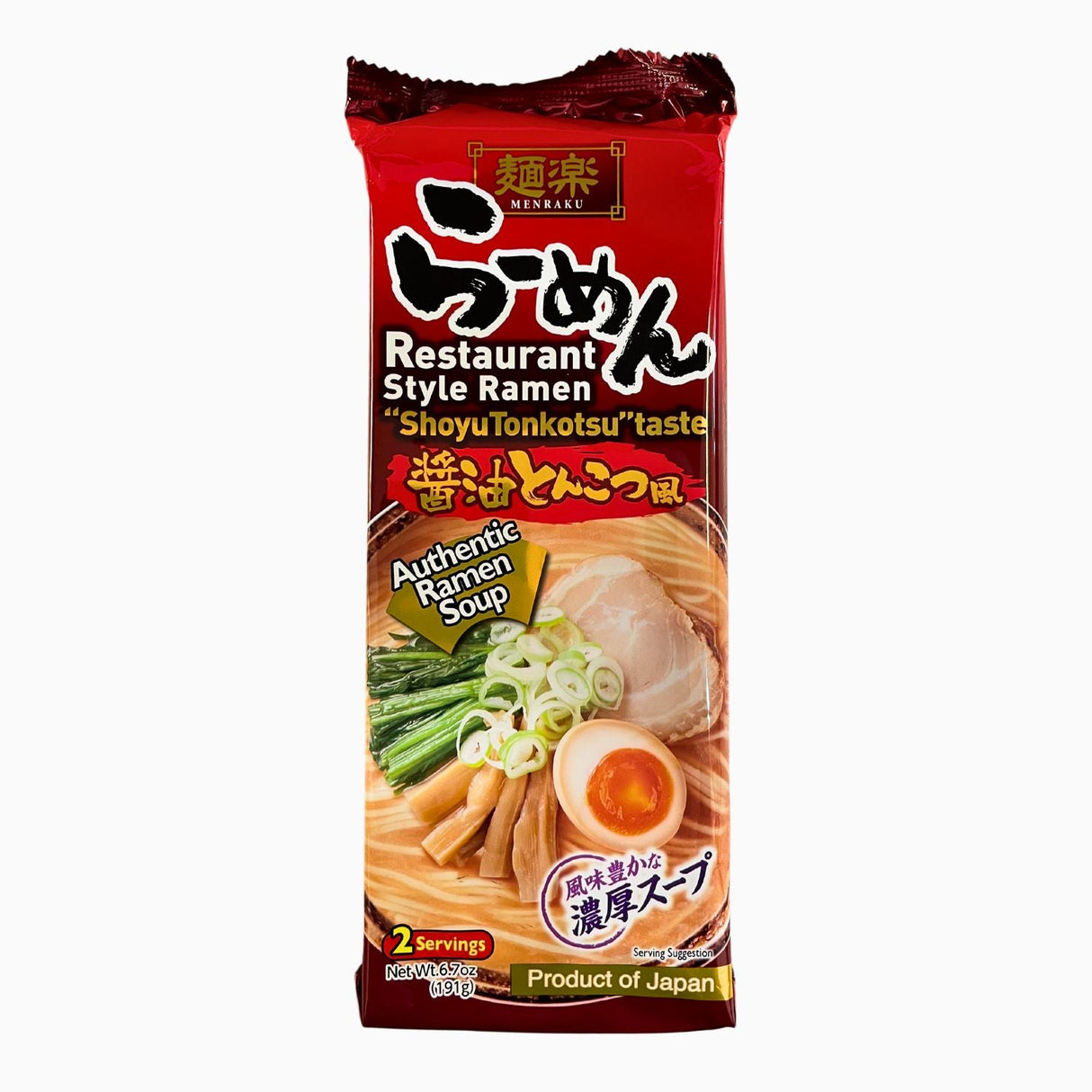 HIKARI MENRAKU SHOYU TONKOTSU 2PK 6.7OZ/191G