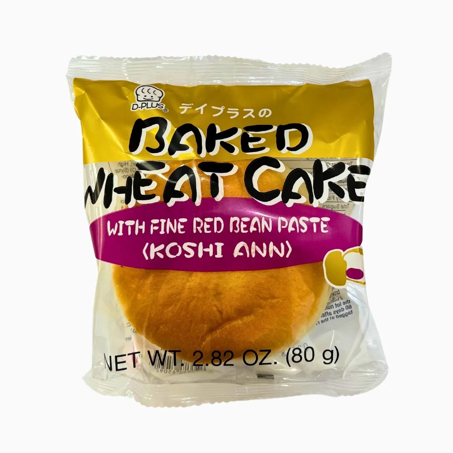 D-PLUS SWEET FINE RED BEAN PASTE(KOSHI ANN) JAPANESE BREAD 2.82OZ