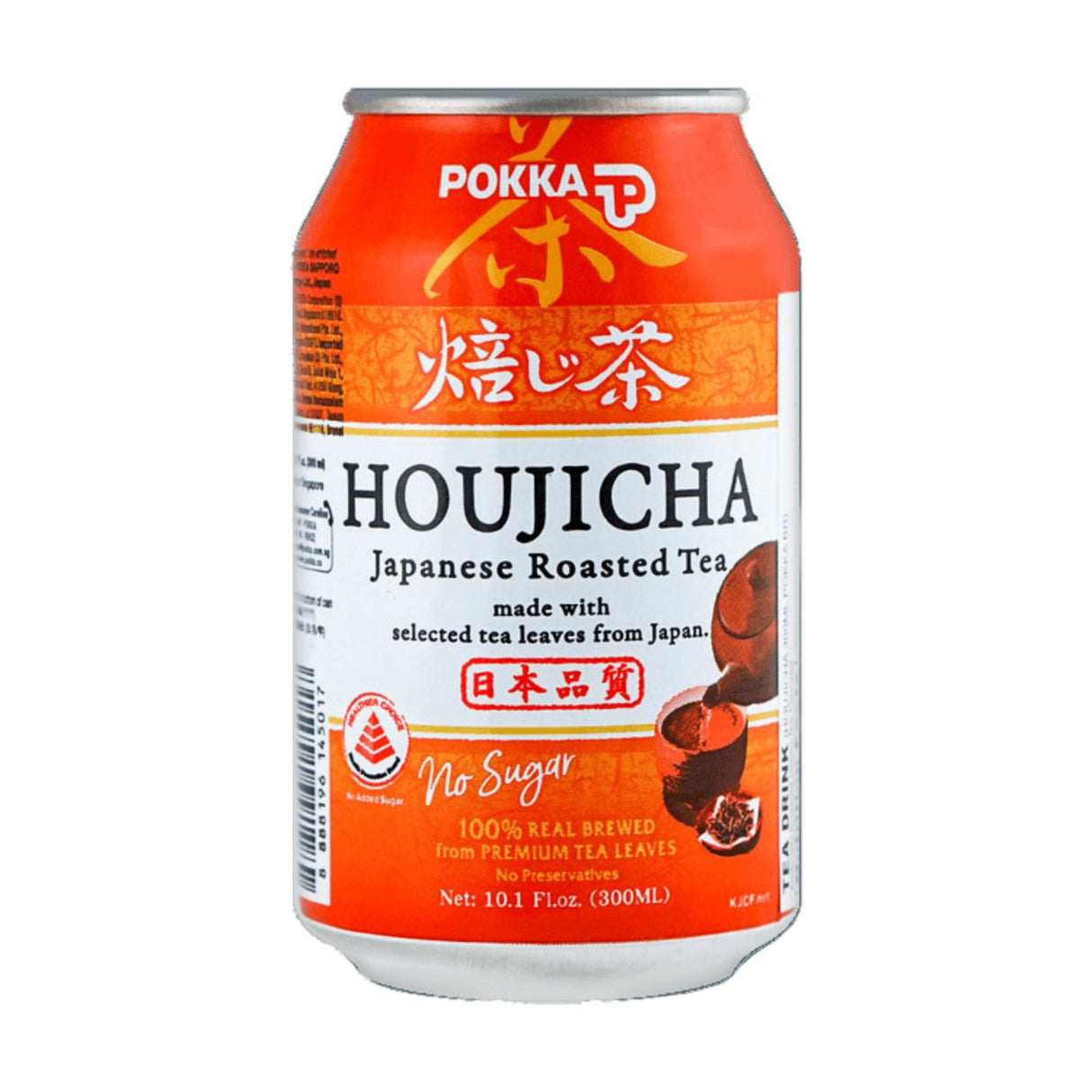 EXPIRING ON 2/18/2025 POKKA TEA HOJICHA CAN 10.1FL OZ/300ML