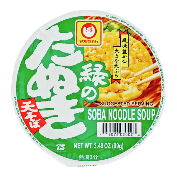 EXPIRING ON 5/14/2024 Midori no Tanuki SOBA Noodle Soup 3.49oz/99g