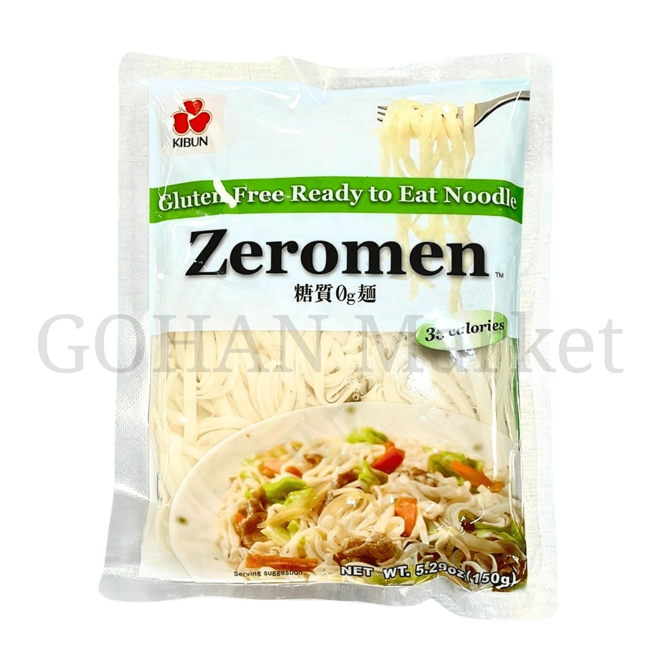 KIBUN ZEROMEN GLUTEN FREE READY TO EAT NOODLE 5.29OZ/150G