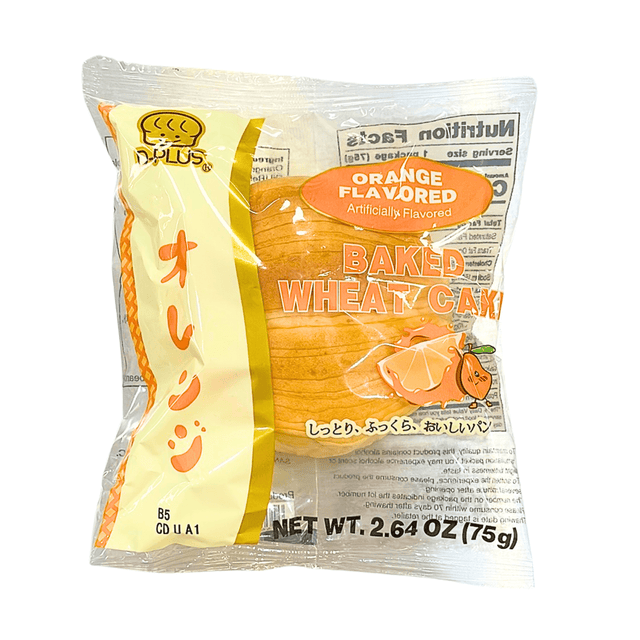 D-Plus Bread Orange Flavored Japanese Bread 2.64oz/75g