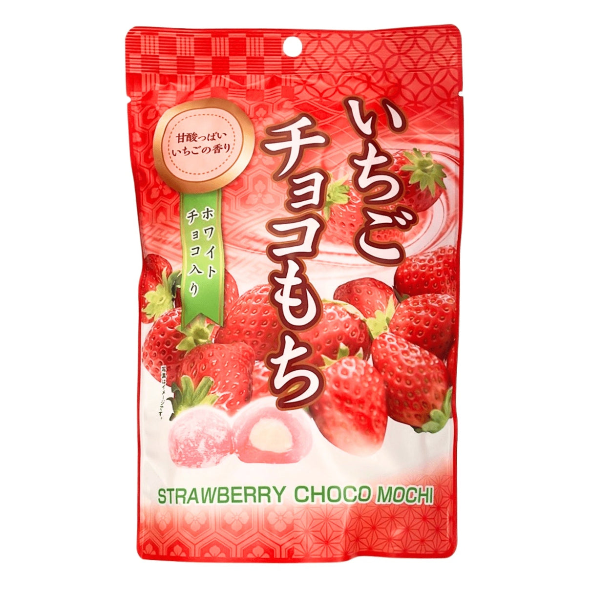 ICHIGO CHOCO MOCHI STRAWBERRY RICE CAKE 8P 4.59OZ/130G