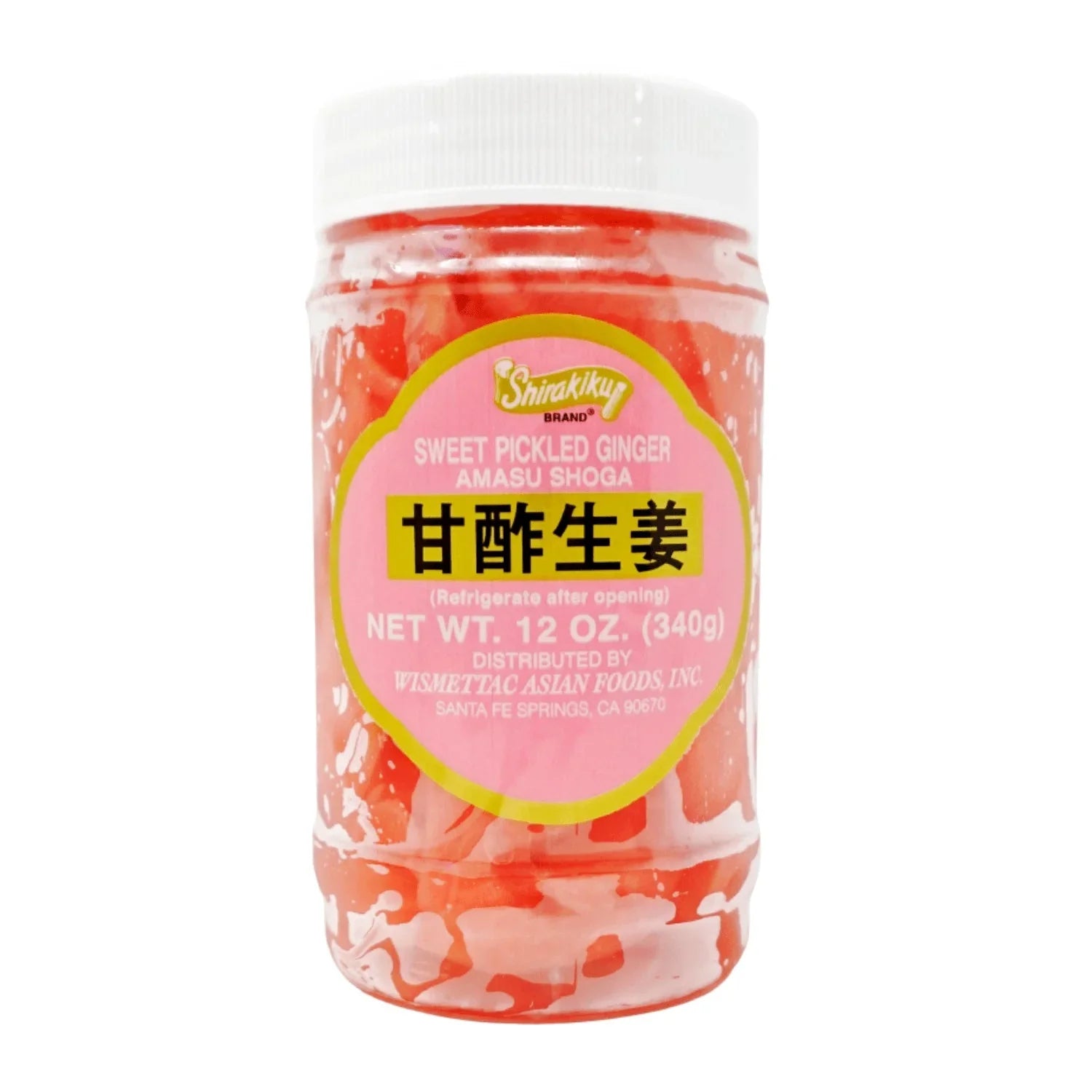 SHIRAKIKU SWEET PICKLED GINGER AMASU SHOGA 12OZ/340G – GOHAN Market
