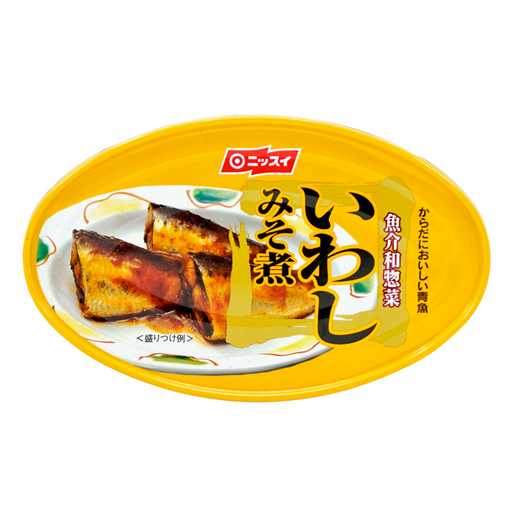 Nissui Sardines (Whole) in Soybean Paste (Iwashi Misoni) 3.53oz/100g - GOHAN Market
