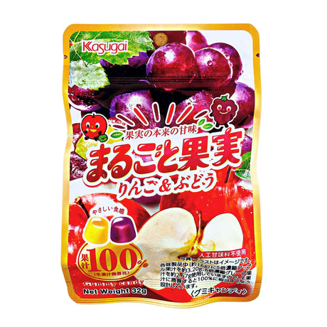 KASUGAI MARUGOTO KAJITSU APPLE&GRAPE