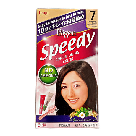 HOYU BIGEN HAIR COLOR SPEEDY #7 BROWNISH BLACK