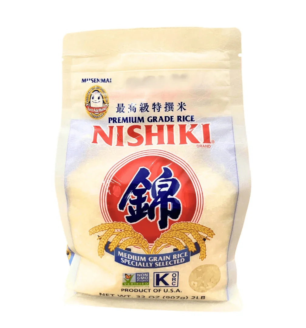 NISHIKI PREMIUM MUSENMAI RICE PERFECT FOR SUSHI 32OZ/907G – GOHAN