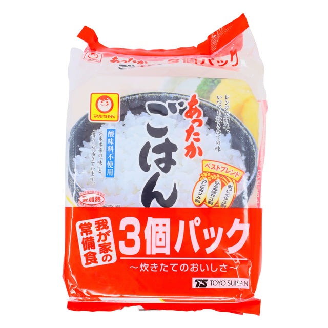 MARUCHAN ATTAKA GOHAN COOKED RICE 3P 1.3LB/600G