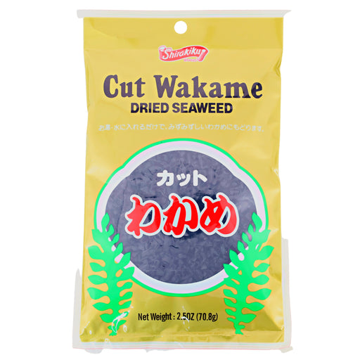 SHIRAKIKU CUT WAKAME DRIED SEAWEED 2.5OZ/70.8G
