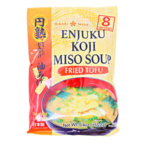 ENJUKU MISO SOUP FRIED TOFU 8 SERVINGS 5.4OZ/155.2G EXPIRING ON 05/17/2023