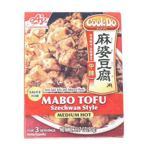 DISCONTINUED AJINOMOTO COOK DO MABO TOFU SAUCE MEDIUM HOT 3.17OZ/90G