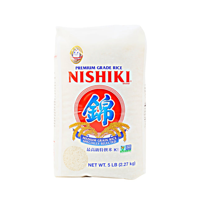 NISHIKI PREMIUM GRADE MEDIUM GRAIN MUSENMAI RICE 5LB/2.27KG