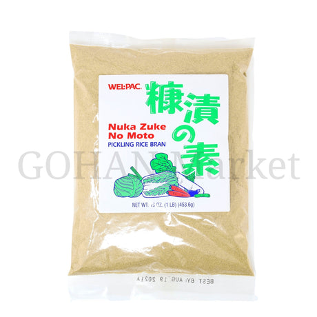 WEL-PAC NUKA ZUKE NO MOTO PICKLING RICE BRAN 16OZ/453.6G