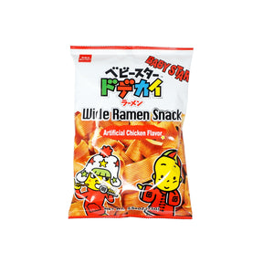 BABY STAR WIDE RAMEN SNACK ARTIFICIAL CHICKEN FLAVOR 2.64OZ/75G