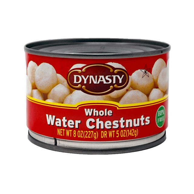 DYNASTY WATER CHESTNUTS WHOLE 8OZ 227G