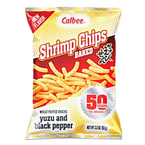 Calbee Shrimp Chips Baked Yuzu and Black Pepper 3.3oz - GOHAN Market