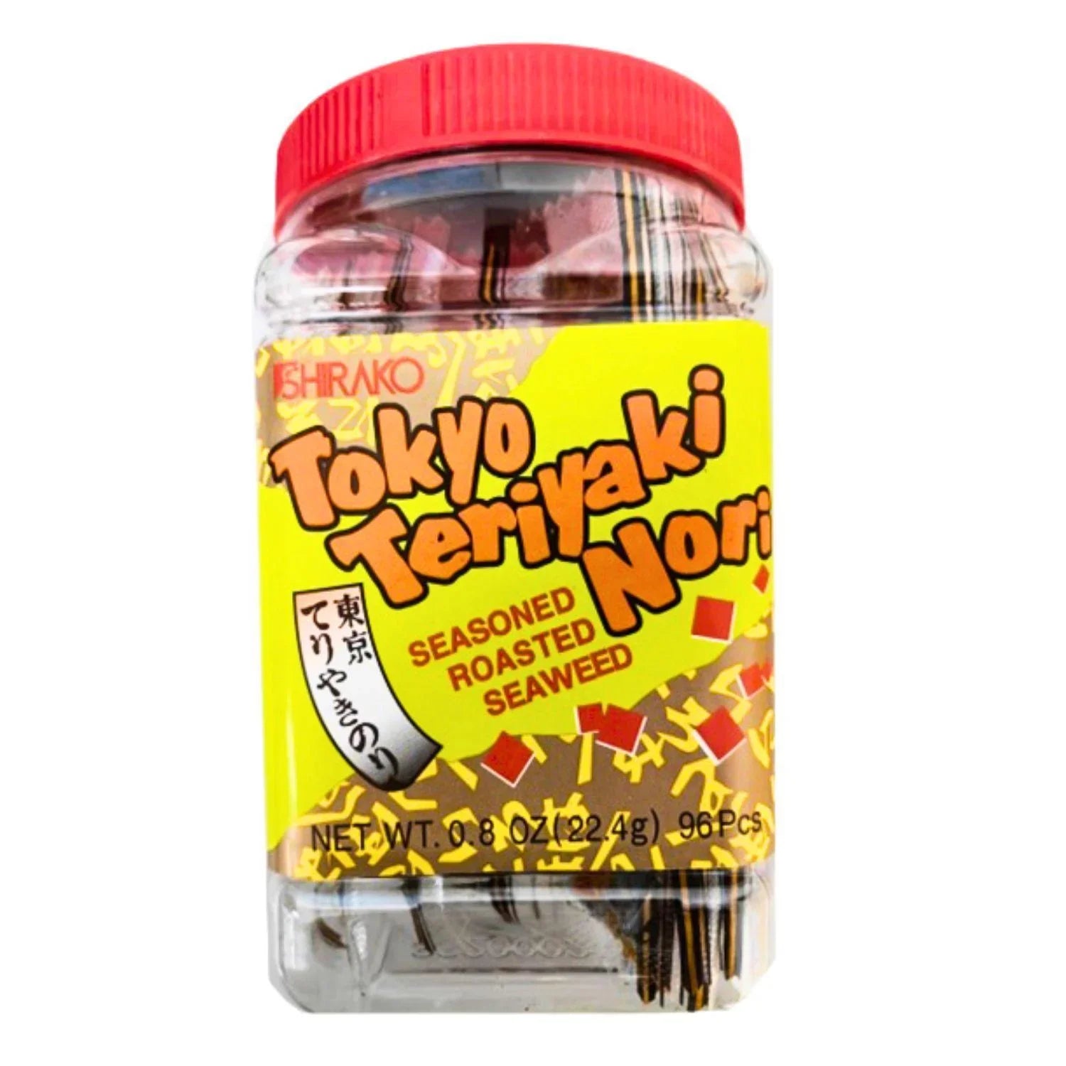 SHIRAKO TOKYO TERIYAKI NORI SEASONED ROASTED SEAWEED 96P 0.8OZ