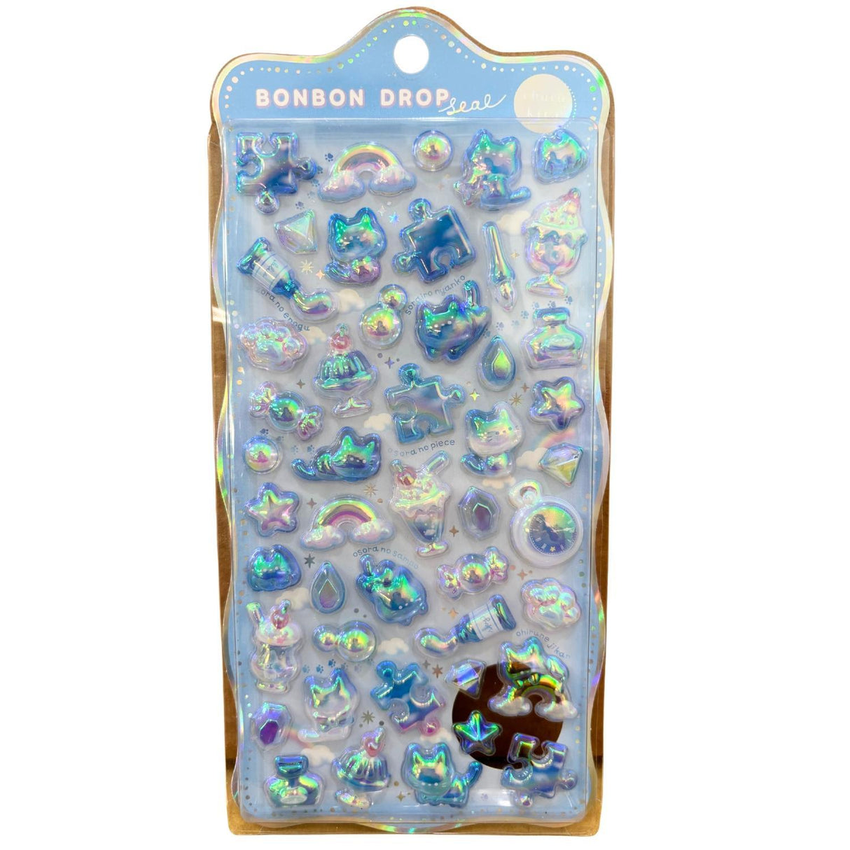 QLIA STICKERS:91261 BON BON DROP AURORA BLUE