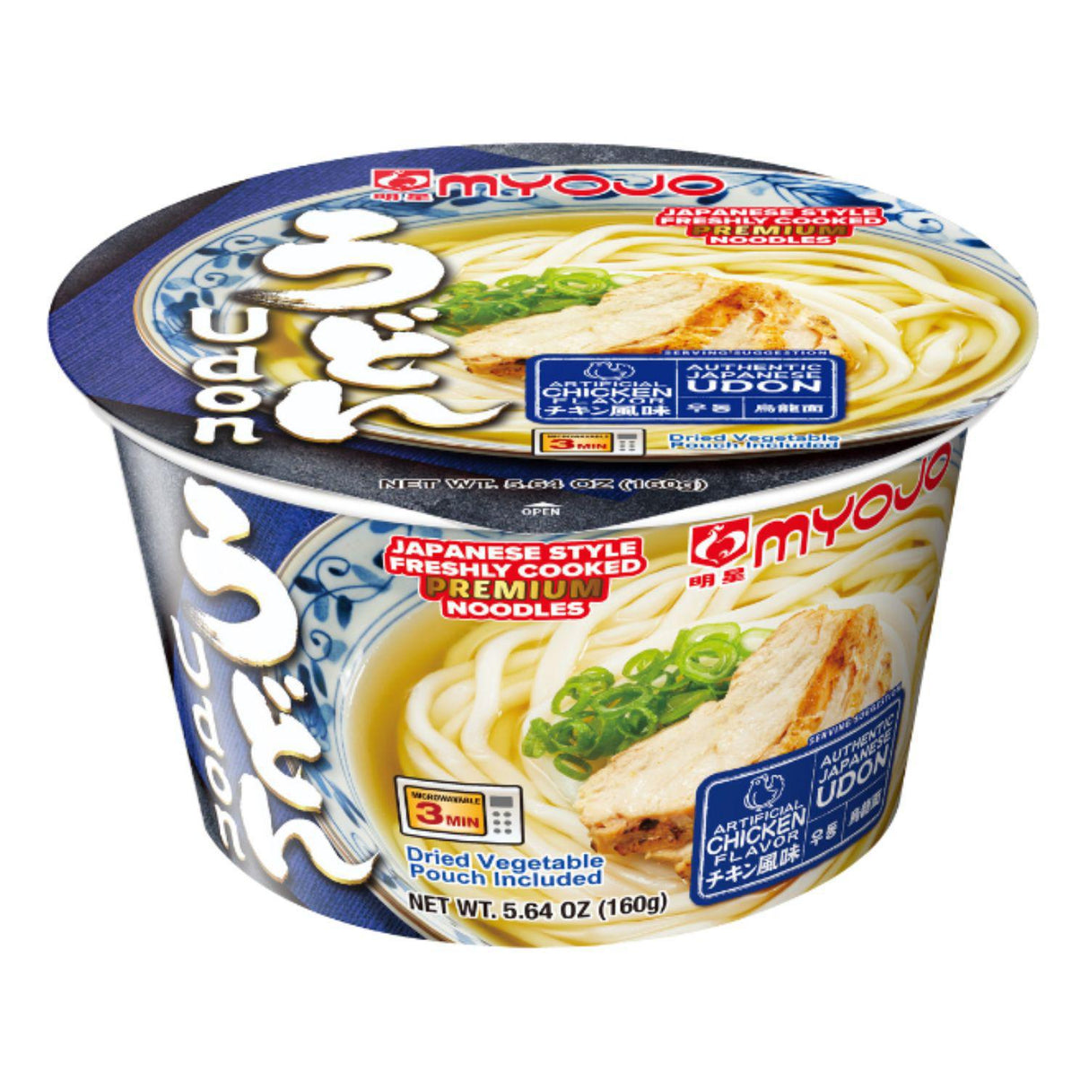 MYOJO BOWL UDON CHICKEN 5.64OZ/160G