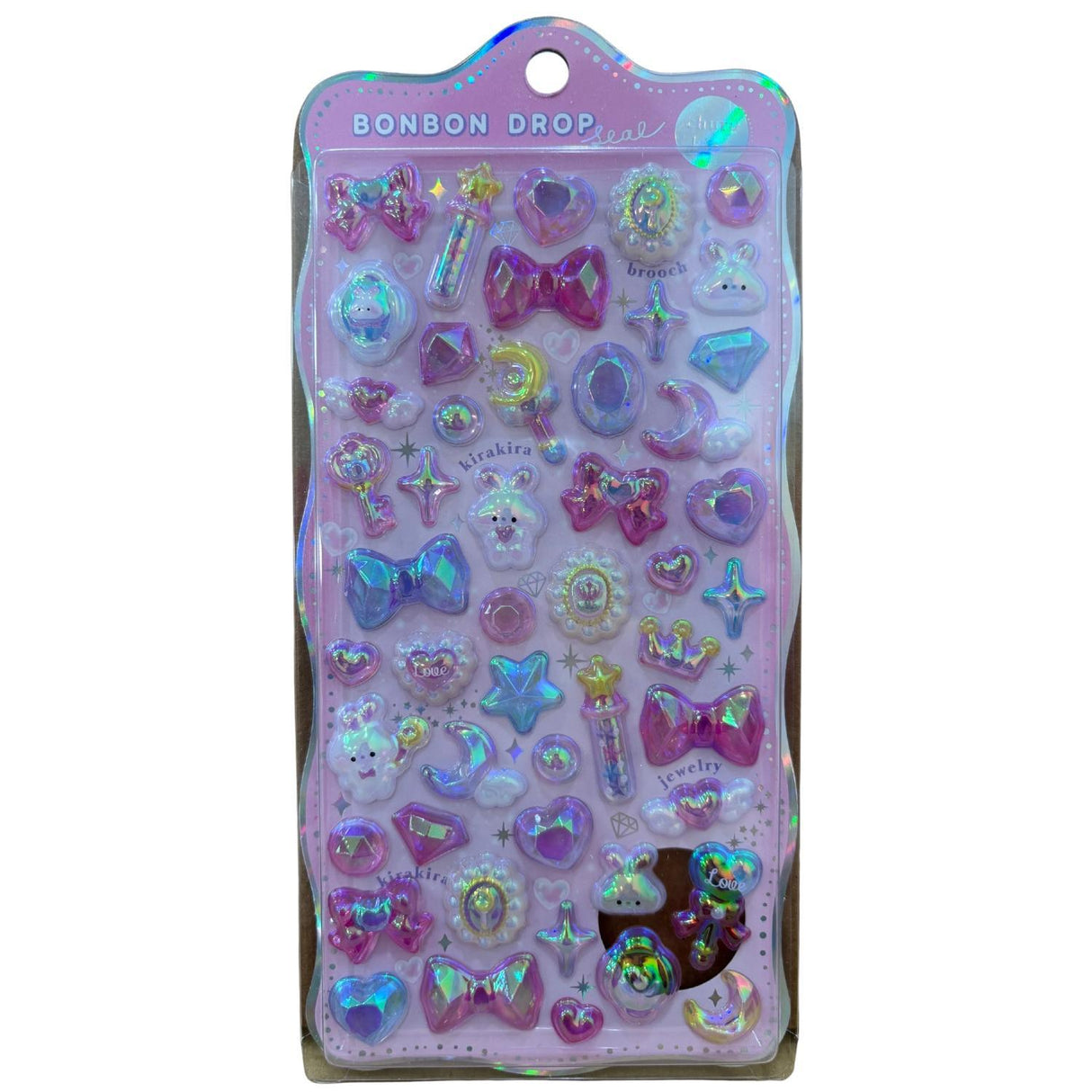 QLIA STICKERS:91259 BON BON DROP AURORA PINK