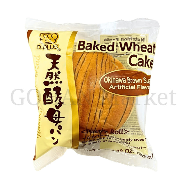 D-Plus Tennen Koubo Okinawa Brown Sugar Japanese Bread, 2.82oz/80g